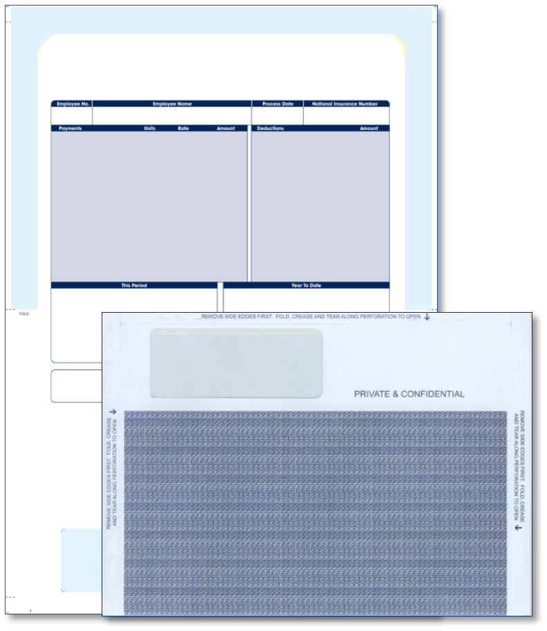 500 x Sage 068033 SE100 RS36 SGE060PS COMPATIBLE Self-Seal Payslip Mailers (single tape to remove) all prices include FREE delivery to UK Mainland ***Order Code VS03