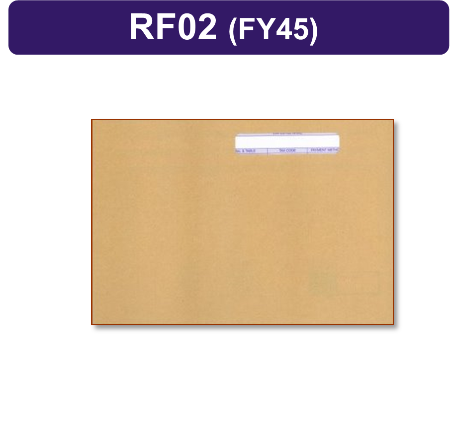 1000 x RF02-FY45 Iris COMPATIBLE Pay Envelopes