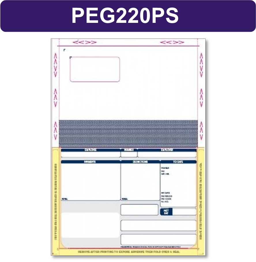 1000 x PEG220PS Pegasus GENUINE Self-Seal Payslip Mailers (single tape to remove) all prices include FREE delivery to UK Mainland ***Order Code PEG220PS