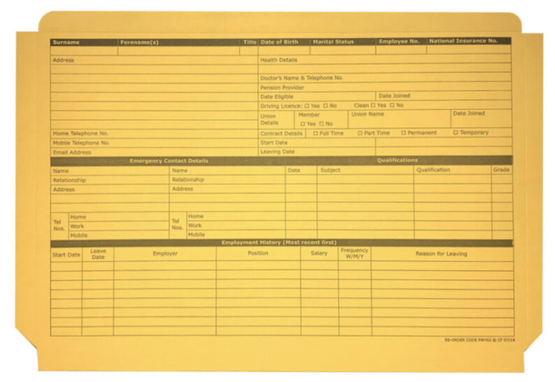 Expanding Personnel Wallet Yellow SF04101 – PWY02 Pack of 50